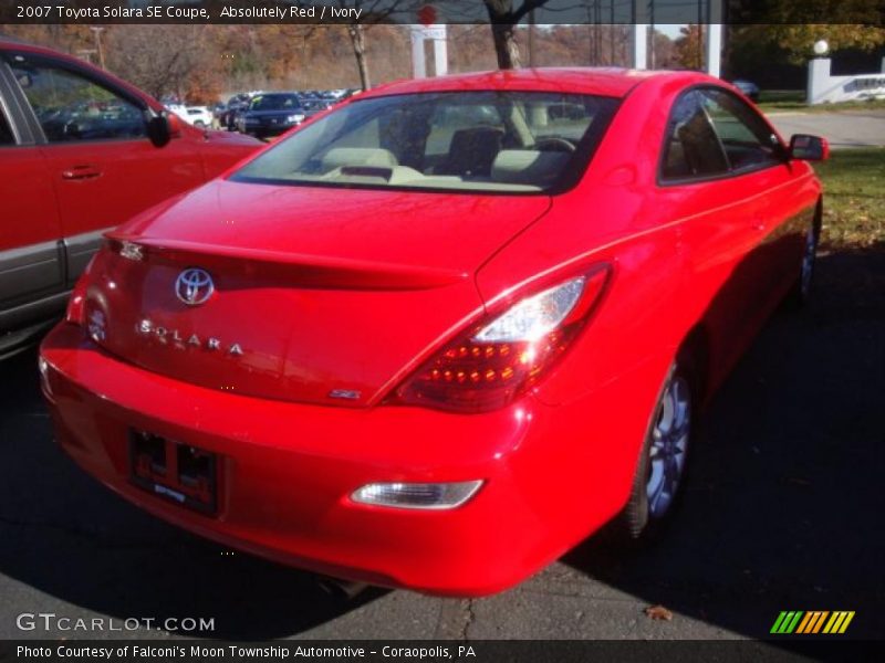 Absolutely Red / Ivory 2007 Toyota Solara SE Coupe