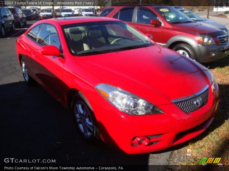 Absolutely Red / Ivory 2007 Toyota Solara SE Coupe