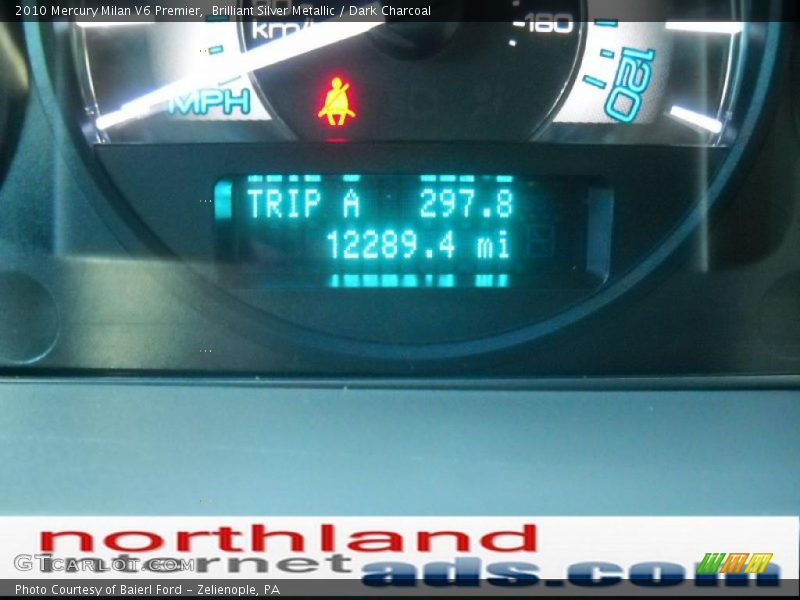 Brilliant Silver Metallic / Dark Charcoal 2010 Mercury Milan V6 Premier