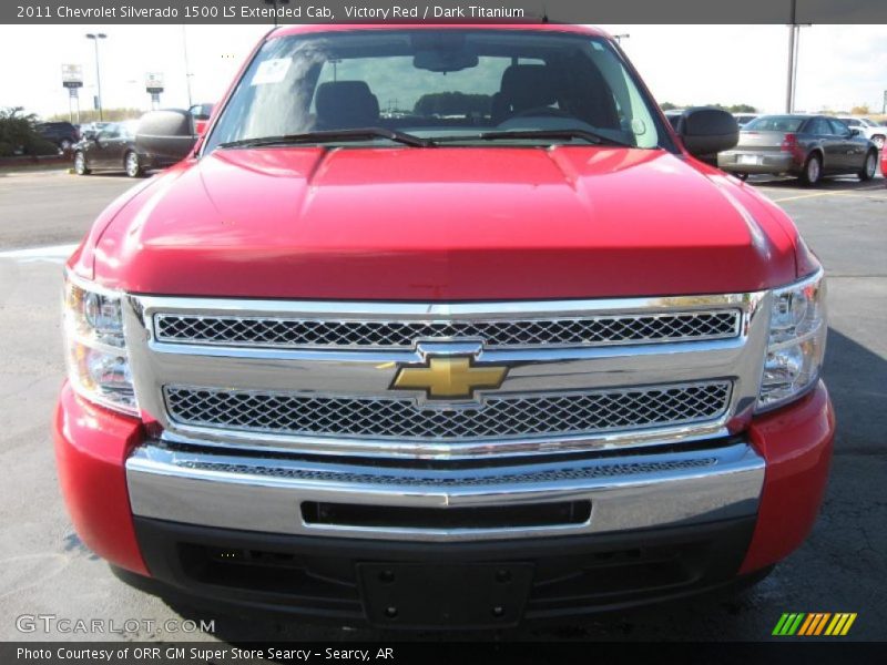 Victory Red / Dark Titanium 2011 Chevrolet Silverado 1500 LS Extended Cab