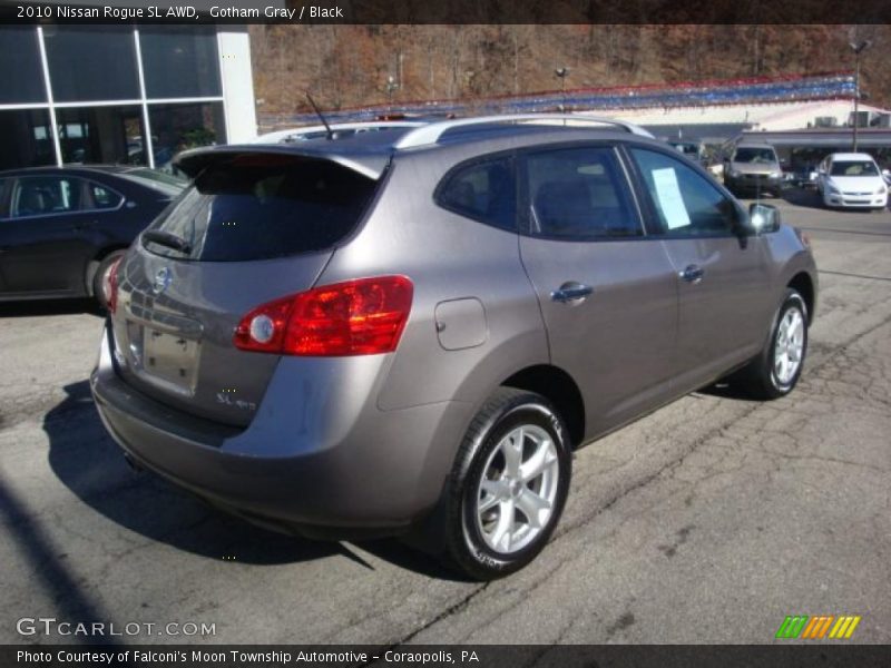Gotham Gray / Black 2010 Nissan Rogue SL AWD