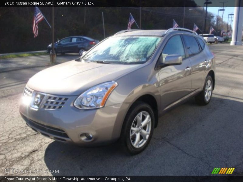 Gotham Gray / Black 2010 Nissan Rogue SL AWD