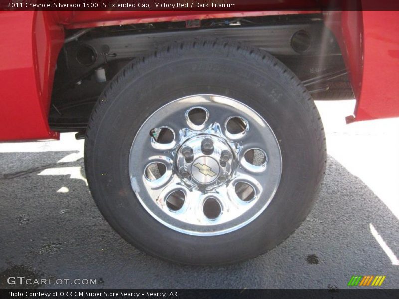 Victory Red / Dark Titanium 2011 Chevrolet Silverado 1500 LS Extended Cab