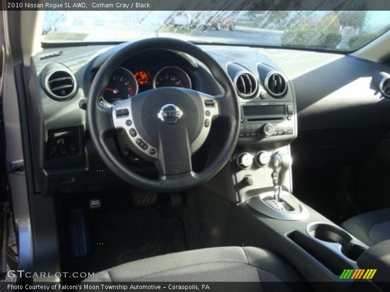 Gotham Gray / Black 2010 Nissan Rogue SL AWD