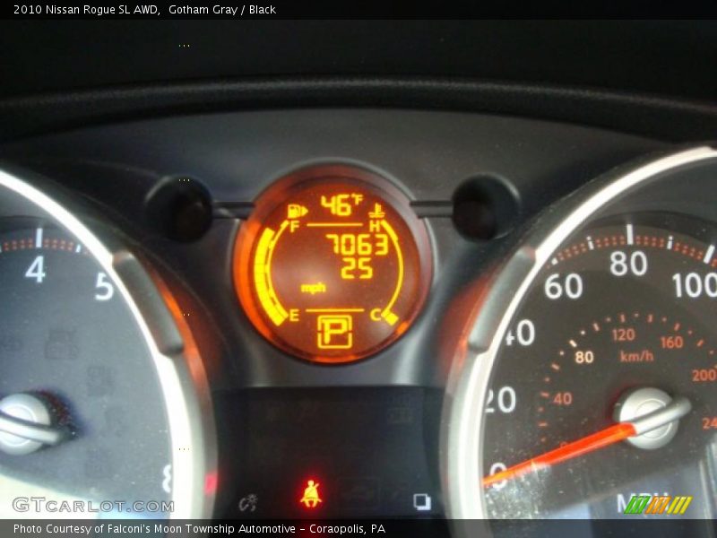 Gotham Gray / Black 2010 Nissan Rogue SL AWD