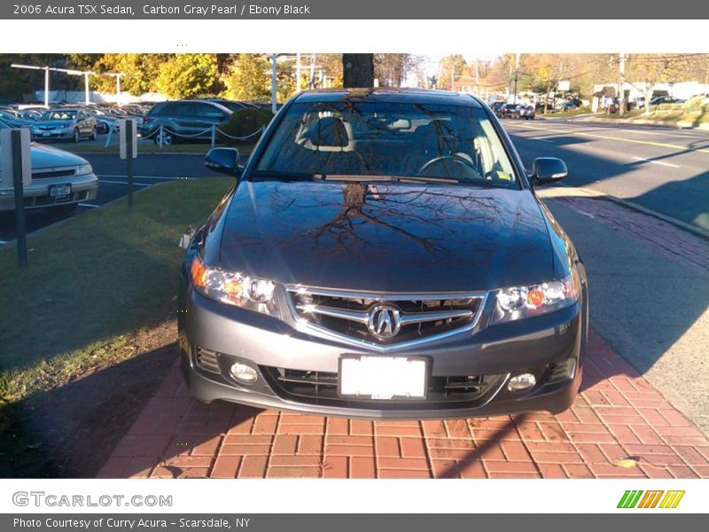 Carbon Gray Pearl / Ebony Black 2006 Acura TSX Sedan