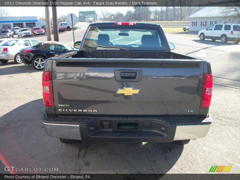 Taupe Gray Metallic / Dark Titanium 2011 Chevrolet Silverado 1500 Regular Cab 4x4