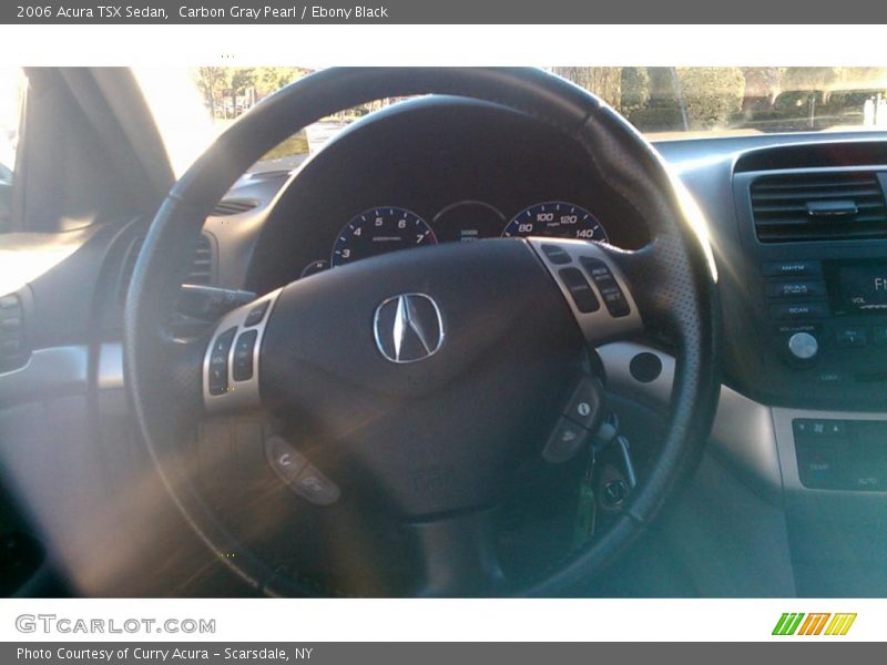 Carbon Gray Pearl / Ebony Black 2006 Acura TSX Sedan