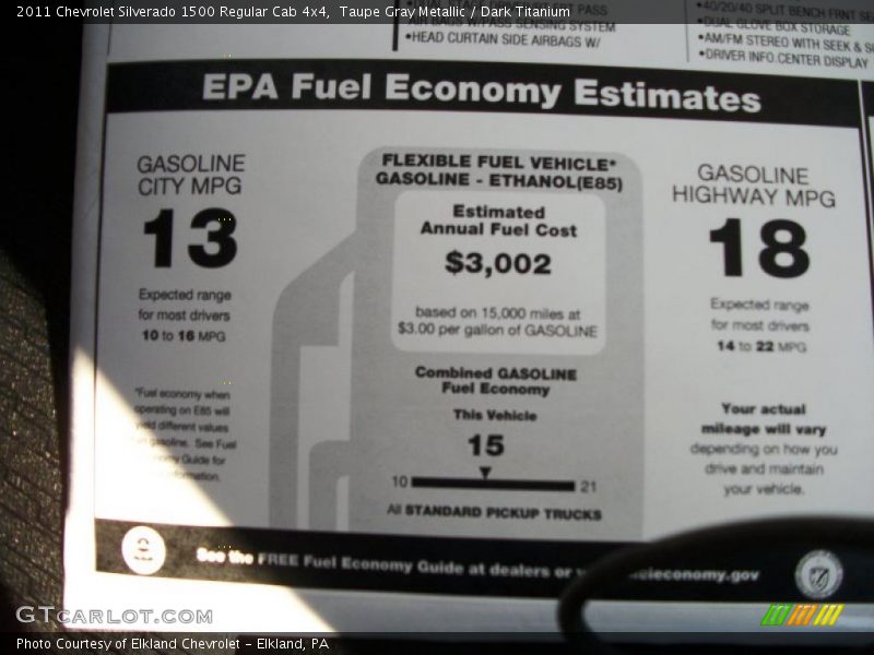 Taupe Gray Metallic / Dark Titanium 2011 Chevrolet Silverado 1500 Regular Cab 4x4