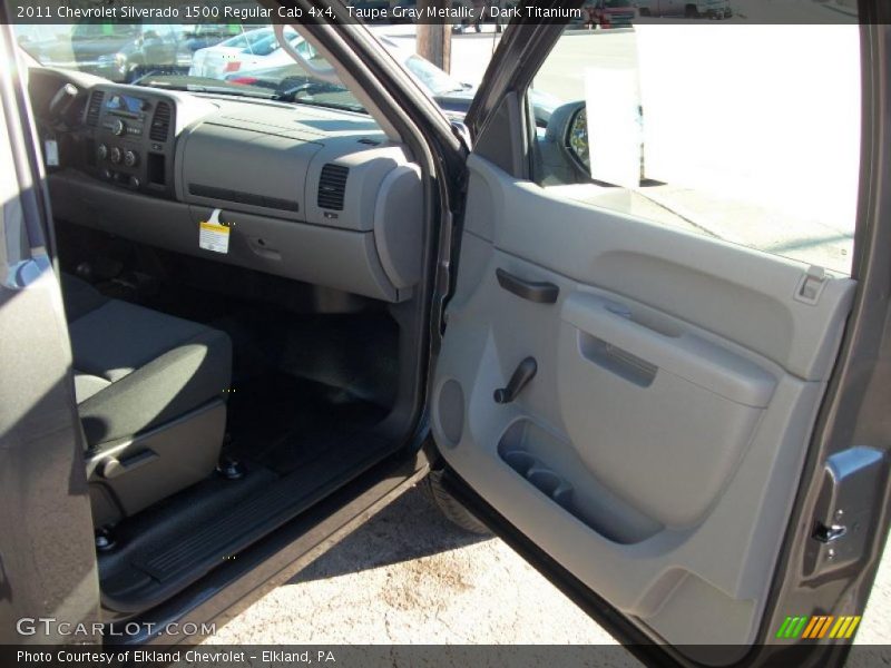 Taupe Gray Metallic / Dark Titanium 2011 Chevrolet Silverado 1500 Regular Cab 4x4