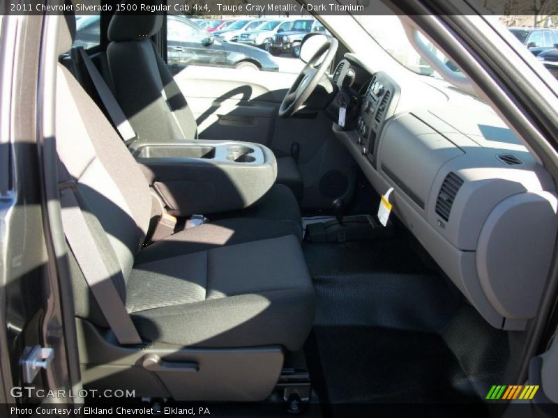 Taupe Gray Metallic / Dark Titanium 2011 Chevrolet Silverado 1500 Regular Cab 4x4