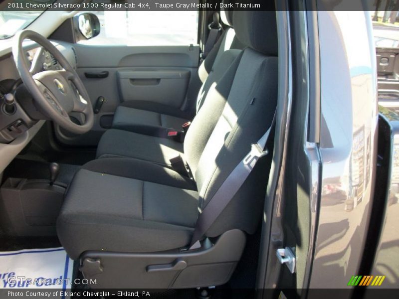 Taupe Gray Metallic / Dark Titanium 2011 Chevrolet Silverado 1500 Regular Cab 4x4