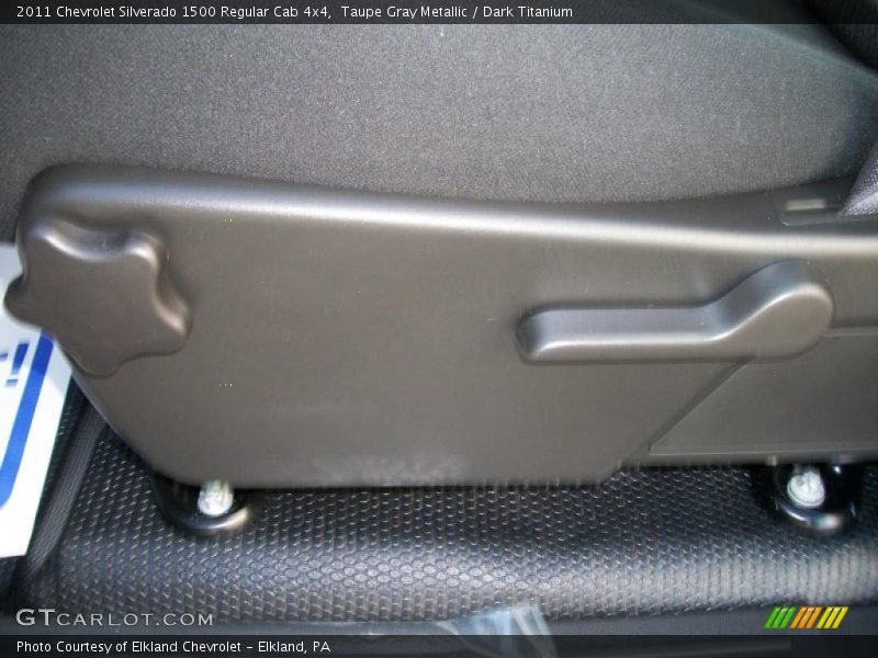 Taupe Gray Metallic / Dark Titanium 2011 Chevrolet Silverado 1500 Regular Cab 4x4