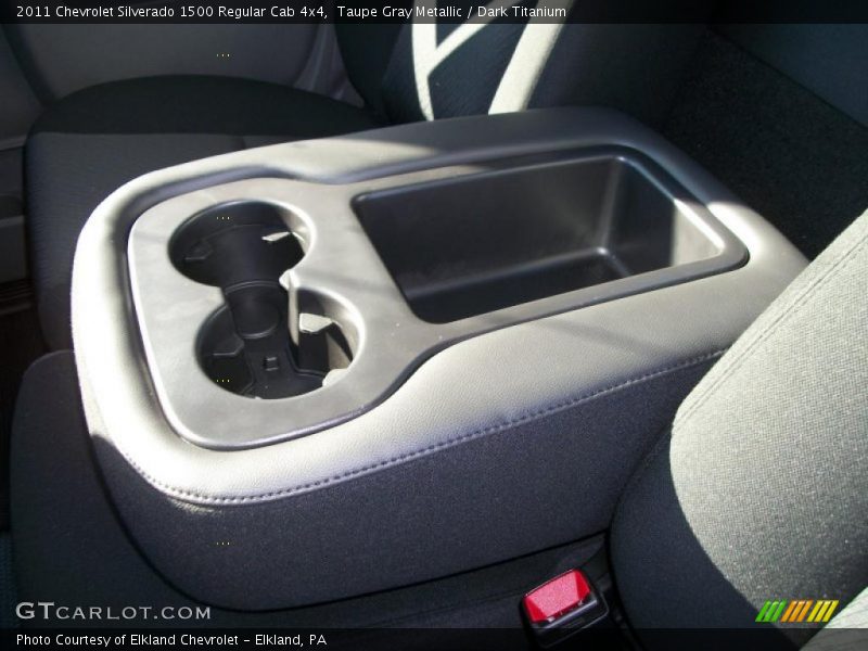Taupe Gray Metallic / Dark Titanium 2011 Chevrolet Silverado 1500 Regular Cab 4x4
