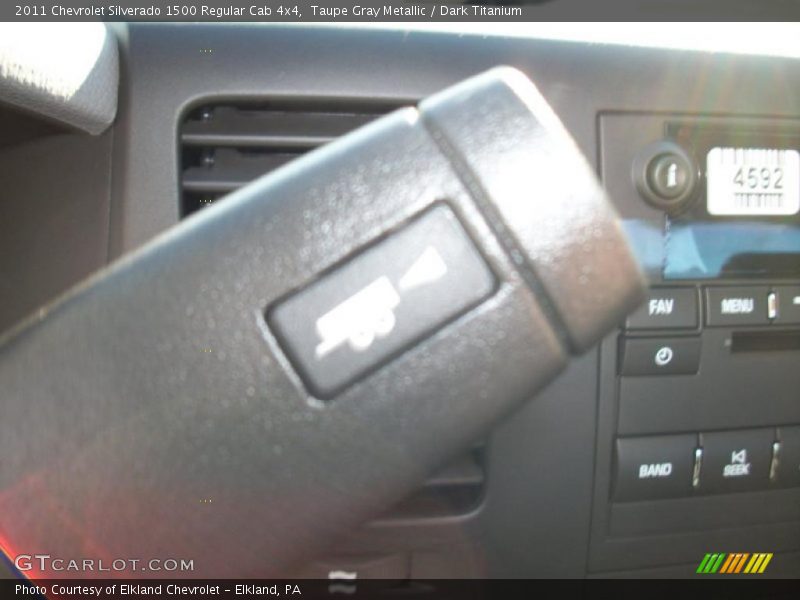 Taupe Gray Metallic / Dark Titanium 2011 Chevrolet Silverado 1500 Regular Cab 4x4