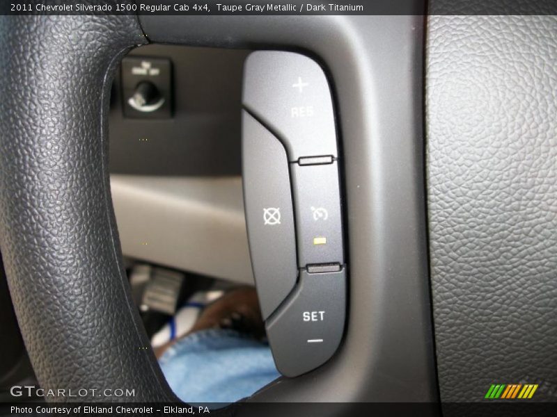 Taupe Gray Metallic / Dark Titanium 2011 Chevrolet Silverado 1500 Regular Cab 4x4
