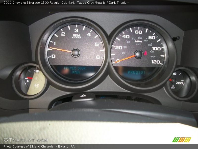  2011 Silverado 1500 Regular Cab 4x4 Regular Cab 4x4 Gauges