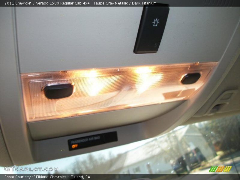 Taupe Gray Metallic / Dark Titanium 2011 Chevrolet Silverado 1500 Regular Cab 4x4
