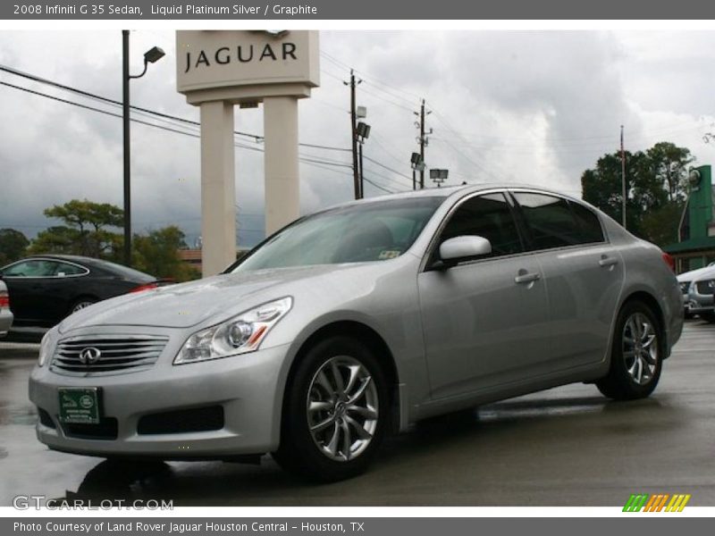 Liquid Platinum Silver / Graphite 2008 Infiniti G 35 Sedan