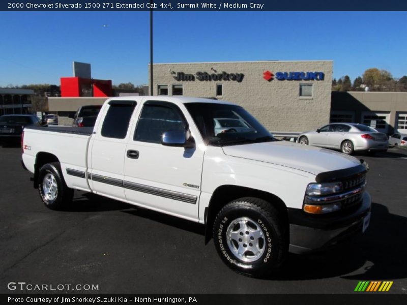 Summit White / Medium Gray 2000 Chevrolet Silverado 1500 Z71 Extended Cab 4x4