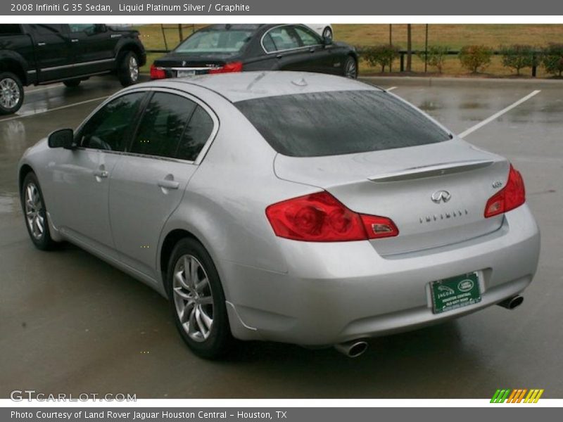 Liquid Platinum Silver / Graphite 2008 Infiniti G 35 Sedan