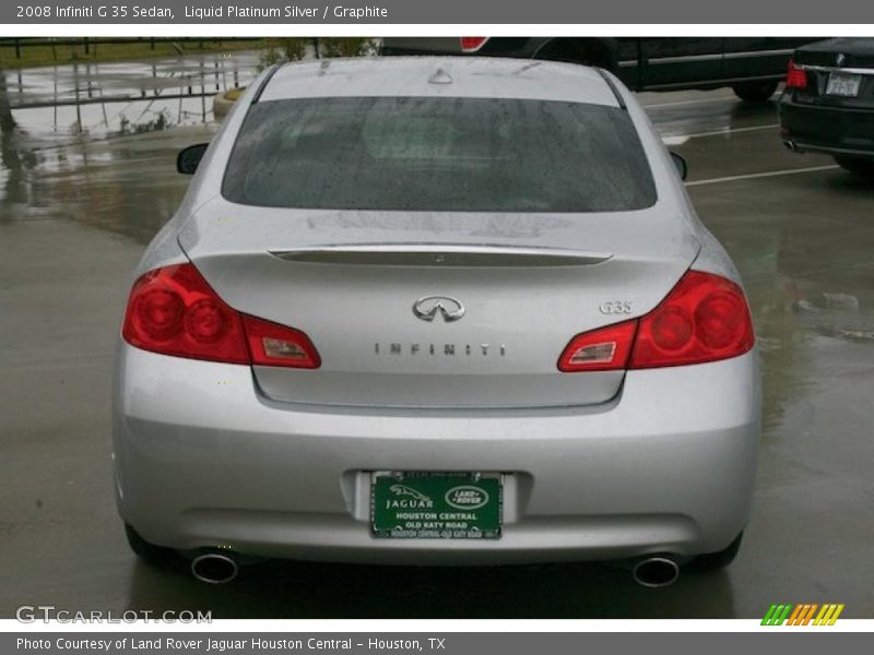 Liquid Platinum Silver / Graphite 2008 Infiniti G 35 Sedan