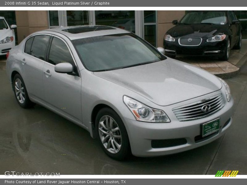 Liquid Platinum Silver / Graphite 2008 Infiniti G 35 Sedan