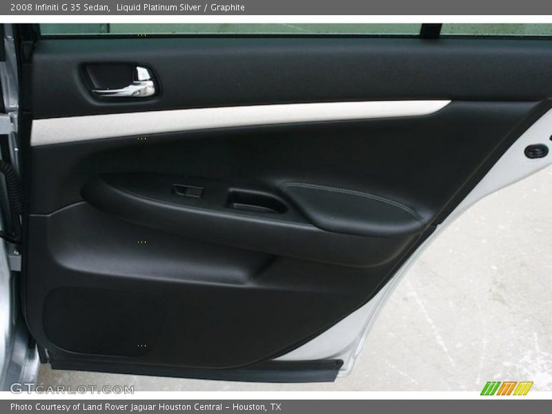 Liquid Platinum Silver / Graphite 2008 Infiniti G 35 Sedan