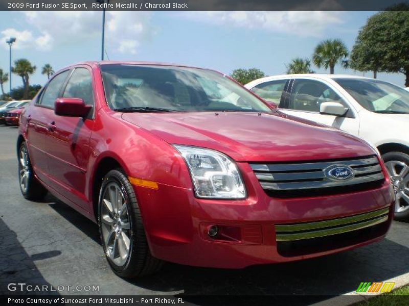 Redfire Metallic / Charcoal Black 2009 Ford Fusion SE Sport