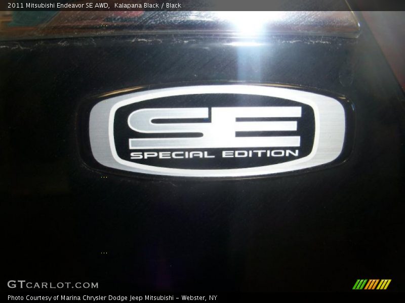 Kalapana Black / Black 2011 Mitsubishi Endeavor SE AWD