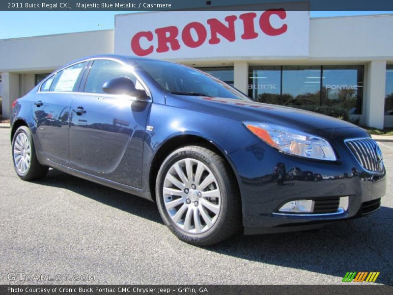 Majestic Blue Metallic / Cashmere 2011 Buick Regal CXL