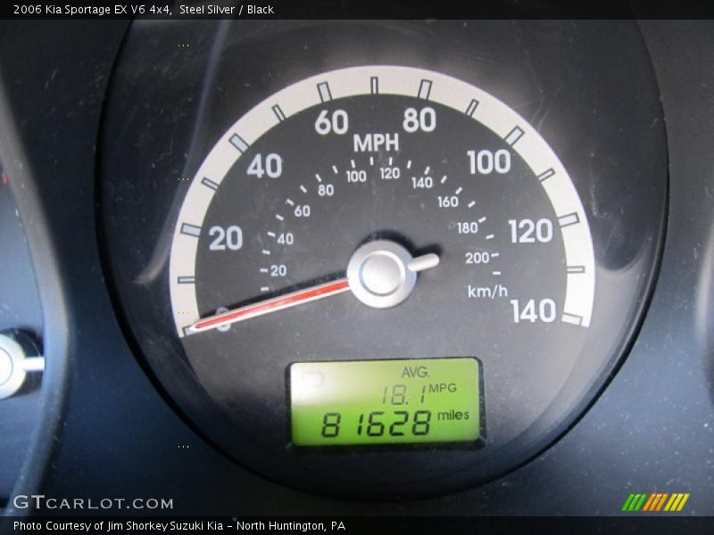 Steel Silver / Black 2006 Kia Sportage EX V6 4x4
