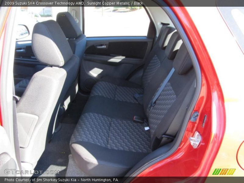 Sunlight Copper Metallic / Black 2009 Suzuki SX4 Crossover Technology AWD