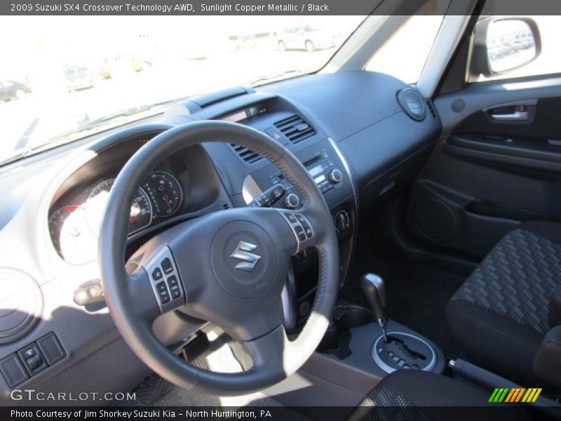 Sunlight Copper Metallic / Black 2009 Suzuki SX4 Crossover Technology AWD