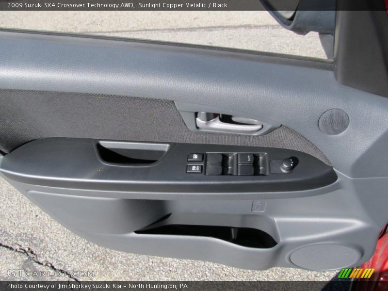 Sunlight Copper Metallic / Black 2009 Suzuki SX4 Crossover Technology AWD