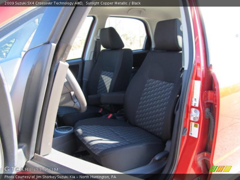Sunlight Copper Metallic / Black 2009 Suzuki SX4 Crossover Technology AWD
