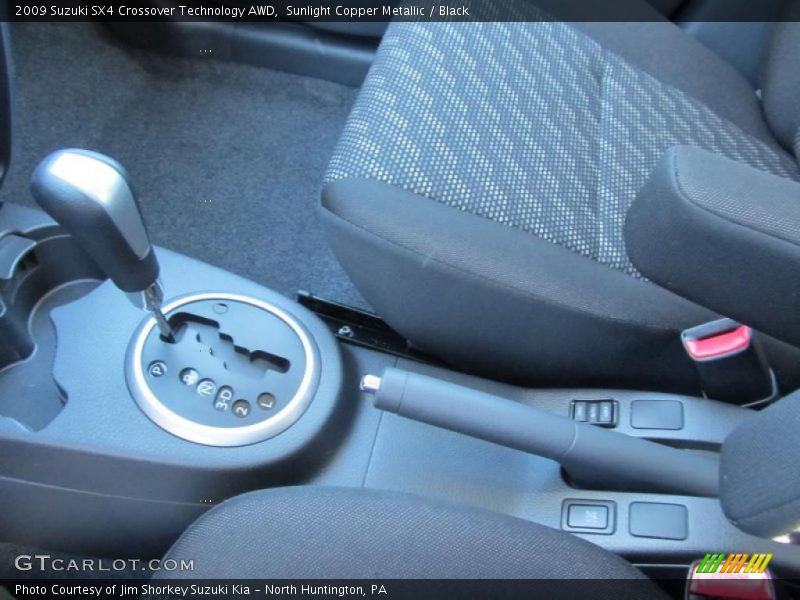 Sunlight Copper Metallic / Black 2009 Suzuki SX4 Crossover Technology AWD
