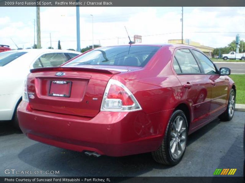Redfire Metallic / Charcoal Black 2009 Ford Fusion SE Sport