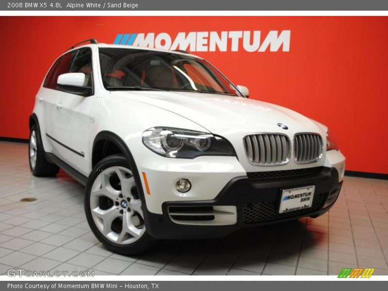 Alpine White / Sand Beige 2008 BMW X5 4.8i