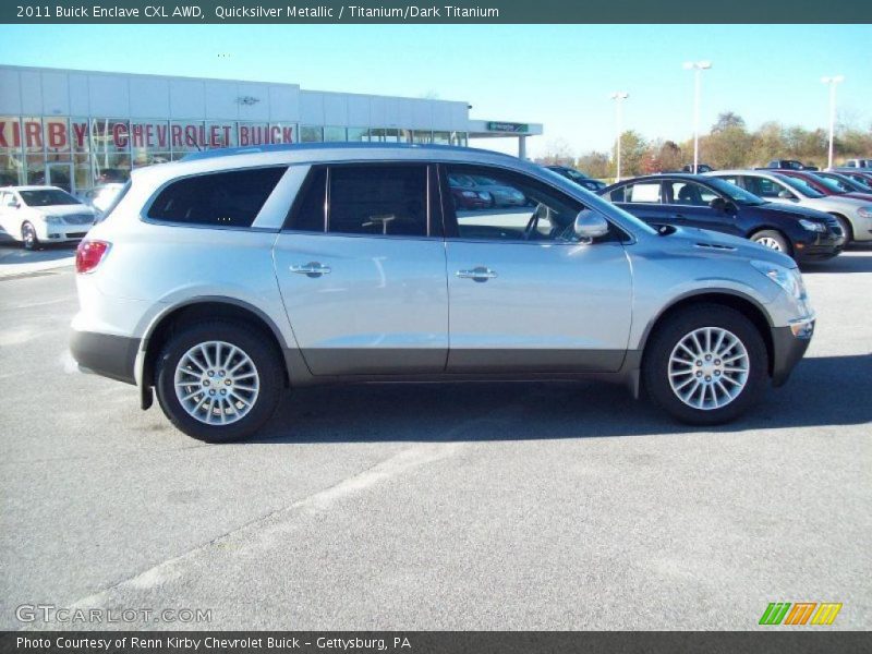 Quicksilver Metallic / Titanium/Dark Titanium 2011 Buick Enclave CXL AWD