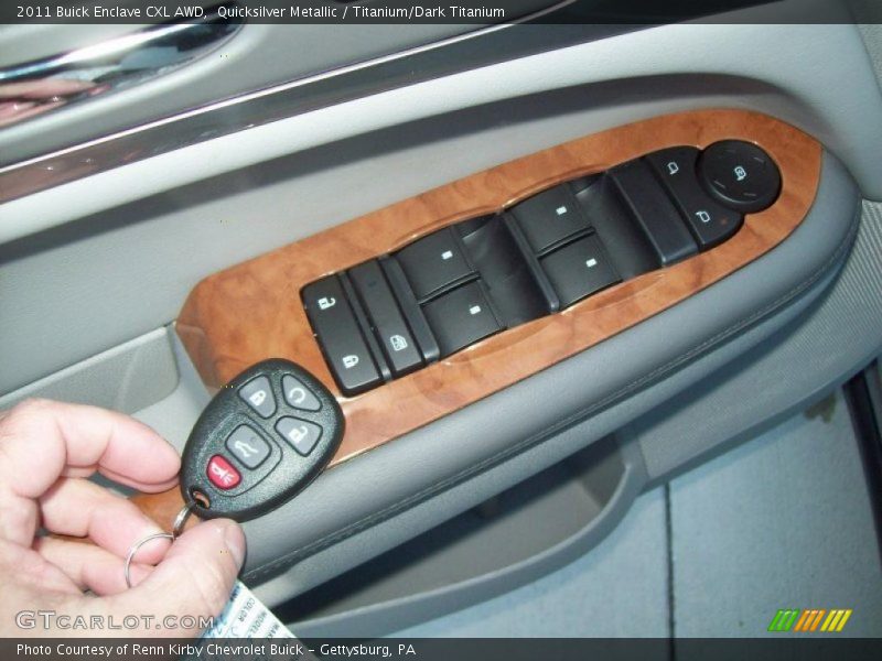 Quicksilver Metallic / Titanium/Dark Titanium 2011 Buick Enclave CXL AWD