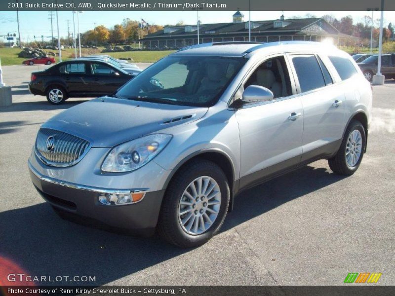 Quicksilver Metallic / Titanium/Dark Titanium 2011 Buick Enclave CXL AWD