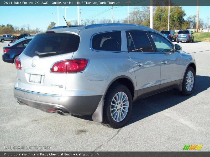 Quicksilver Metallic / Titanium/Dark Titanium 2011 Buick Enclave CXL AWD