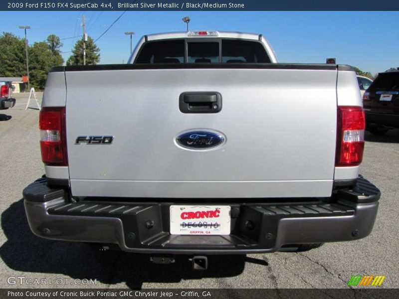 Brilliant Silver Metallic / Black/Medium Stone 2009 Ford F150 FX4 SuperCab 4x4