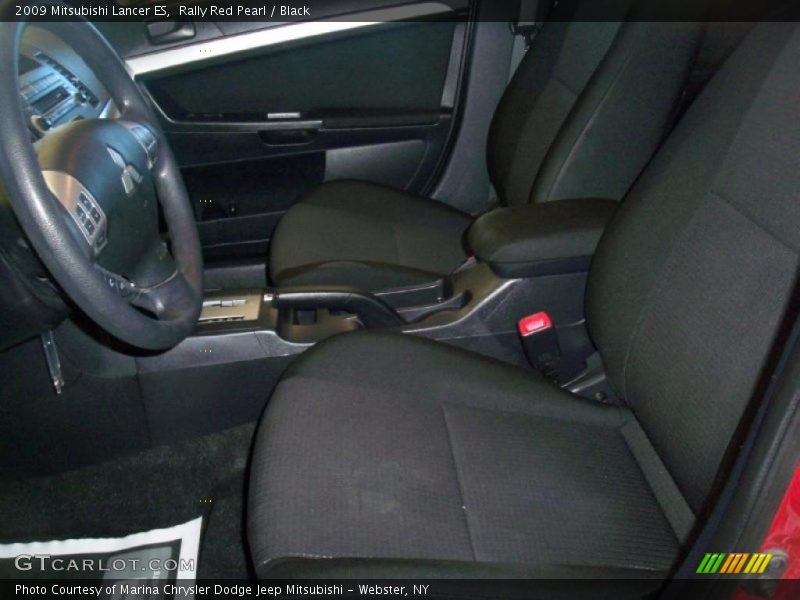Rally Red Pearl / Black 2009 Mitsubishi Lancer ES