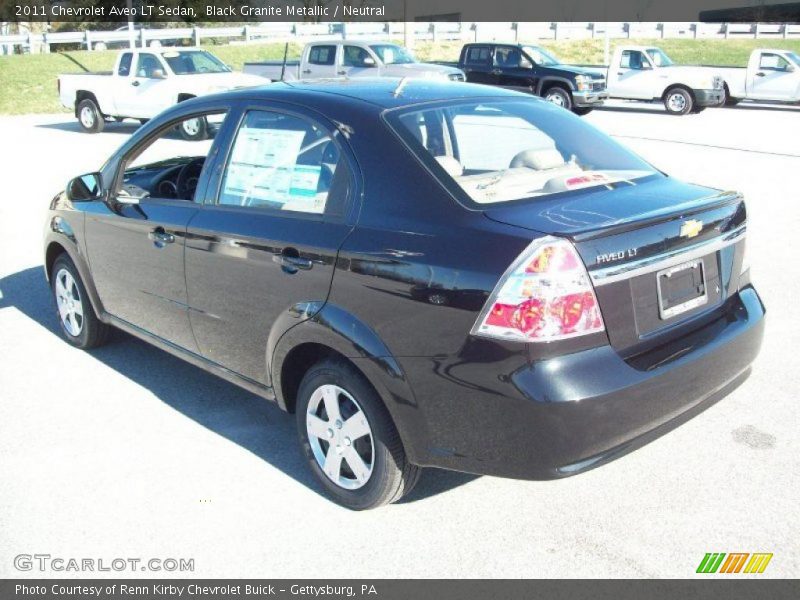 Black Granite Metallic / Neutral 2011 Chevrolet Aveo LT Sedan
