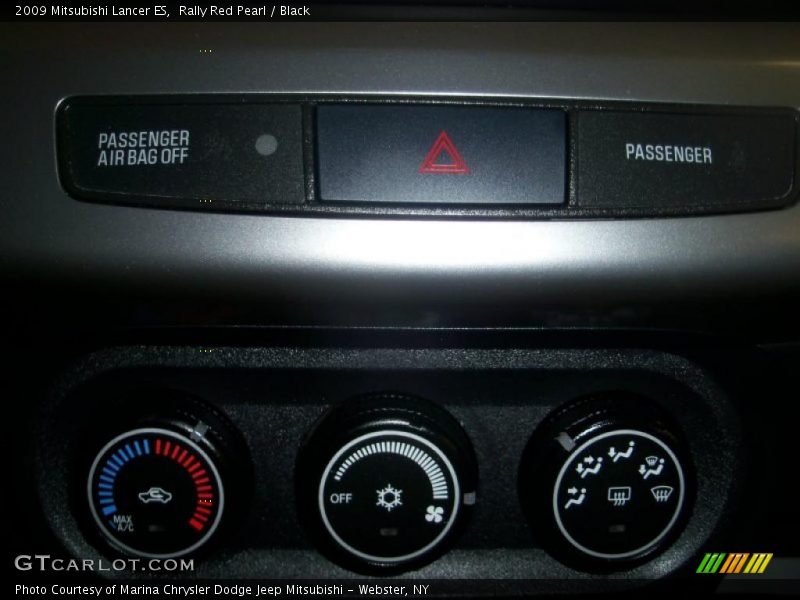 Rally Red Pearl / Black 2009 Mitsubishi Lancer ES