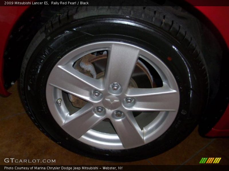 Rally Red Pearl / Black 2009 Mitsubishi Lancer ES