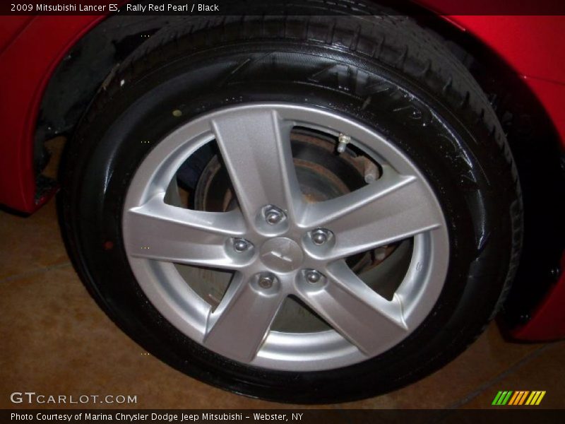 Rally Red Pearl / Black 2009 Mitsubishi Lancer ES