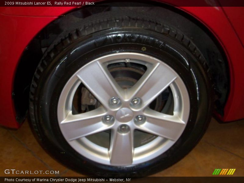 Rally Red Pearl / Black 2009 Mitsubishi Lancer ES